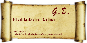 Glattstein Dalma névjegykártya